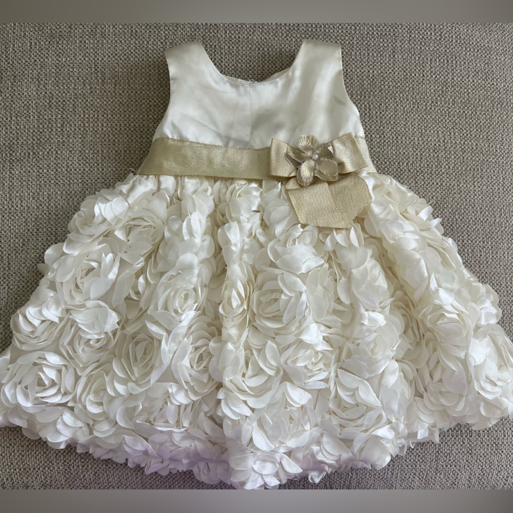 Bonnie Baby Ivory Dress 12 months